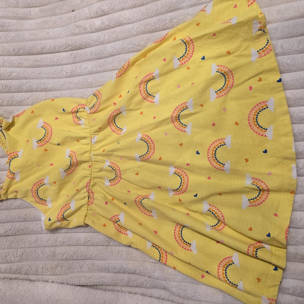 Isaac Mizrahi Yellow Rainbow Kids Dress